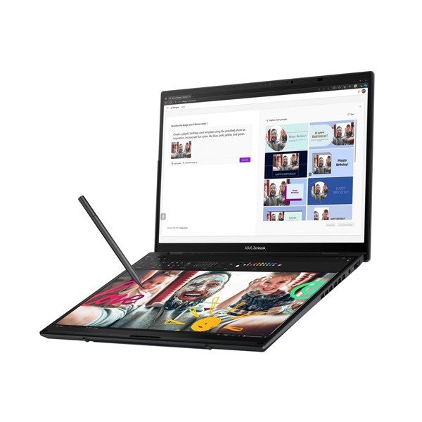 ASUS CONS NB Zenbook Duo UX8406CA-PZ123W 14" WQXGA OLED Tch, Intel Arl H Core U. 9, 32GB, 2TB M.2, INT, WIN11H, Szürke - Image 3
