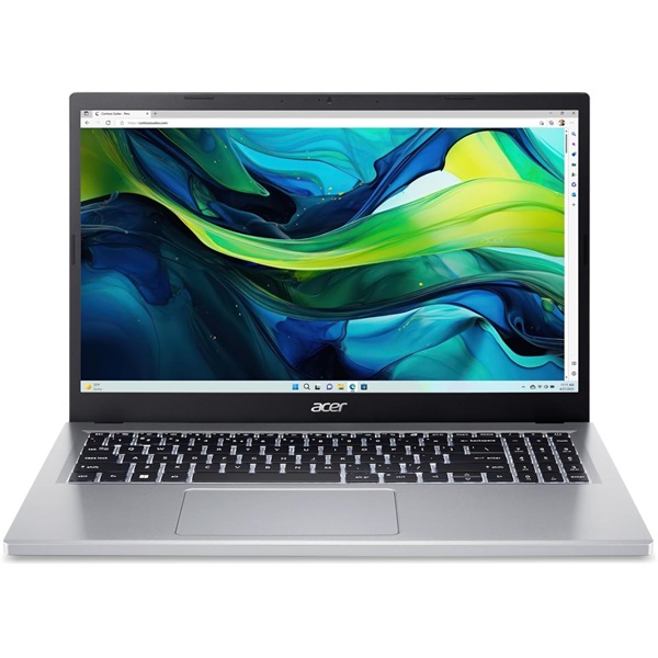 ACER Aspire Go AG15-31P-37SC, 15.6" FHD, Intel Core 3 N305, 8GB, 512GB SSD, UMA, Win11 Home, ezüst