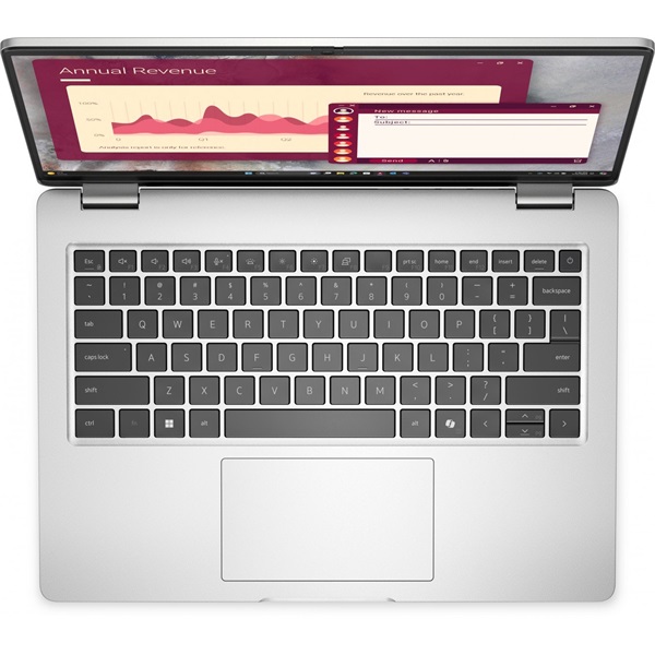 DELL Pro 14 (PC14250) 14.0" FHD+, Intel Core Ultra 7 255U (5.2GHz), 16GB, 1TB SSD, Win11 Pro, Ezüst - Image 4