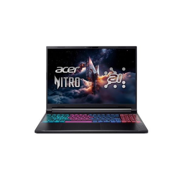 ACER Nitro ANV16S-61-R5Z4, 16" WQXGA IPS, AMD Ryzen AI 7 350, 16GB, 1TB SSD, GeForce RTX 5060, DOS, fekete