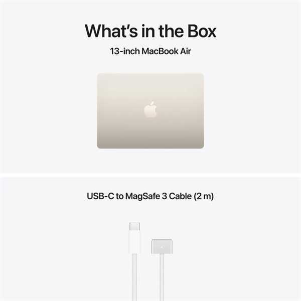 Apple Macbook Air 13,6" M5 10C CPU/10C GPU, 32GB/512GB - Starlight - HUN KB - Image 3