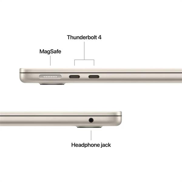 Apple Macbook Air 13,6" M5 10C CPU/10C GPU, 32GB/512GB - Starlight - HUN KB - Image 4