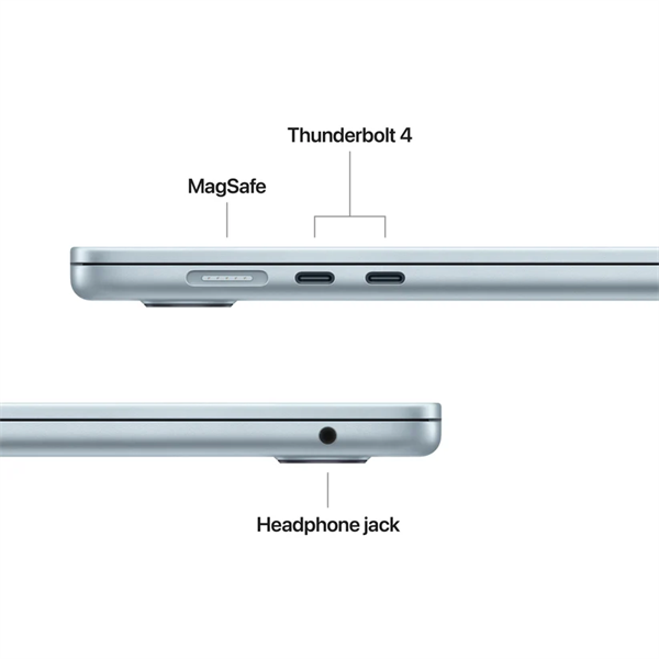 Apple Macbook Air 15,3" M5 10C CPU/10C GPU, 32GB/1TB - Sky Blue - HUN KB - Image 3
