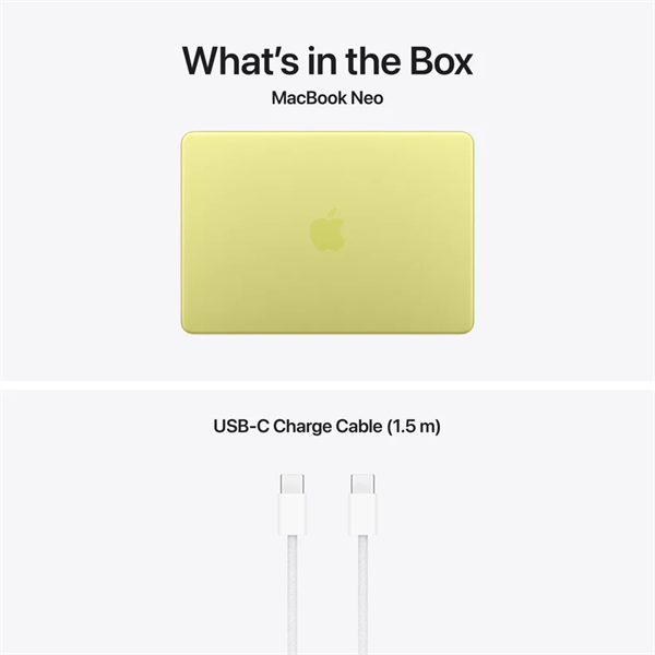 Apple Macbook NEO, 13" A18 PRO , 8GB/256GB - Citrus - HUN KB - Image 3