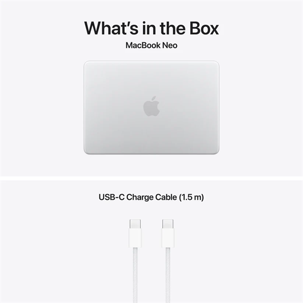 Apple Macbook NEO, 13" A18 PRO , 8GB/256GB -  Silver - HUN KB - Image 3