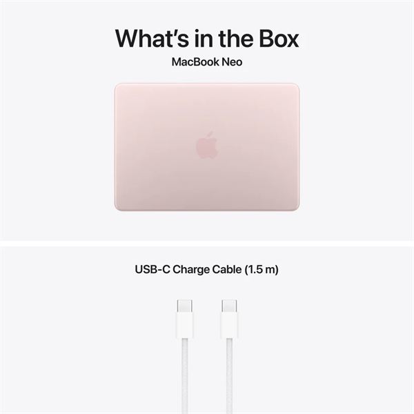 Apple Macbook NEO, 13" A18 PRO , 8GB/512GB - Blush - HUN KB - Image 3